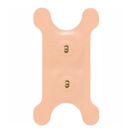 Fabrication Enterprises Freedom-Stim Dysphagia Electrodes with Snaps, Tan Foam, 2" x 3.5" Butterfly, 100/Pack 13-1273-100